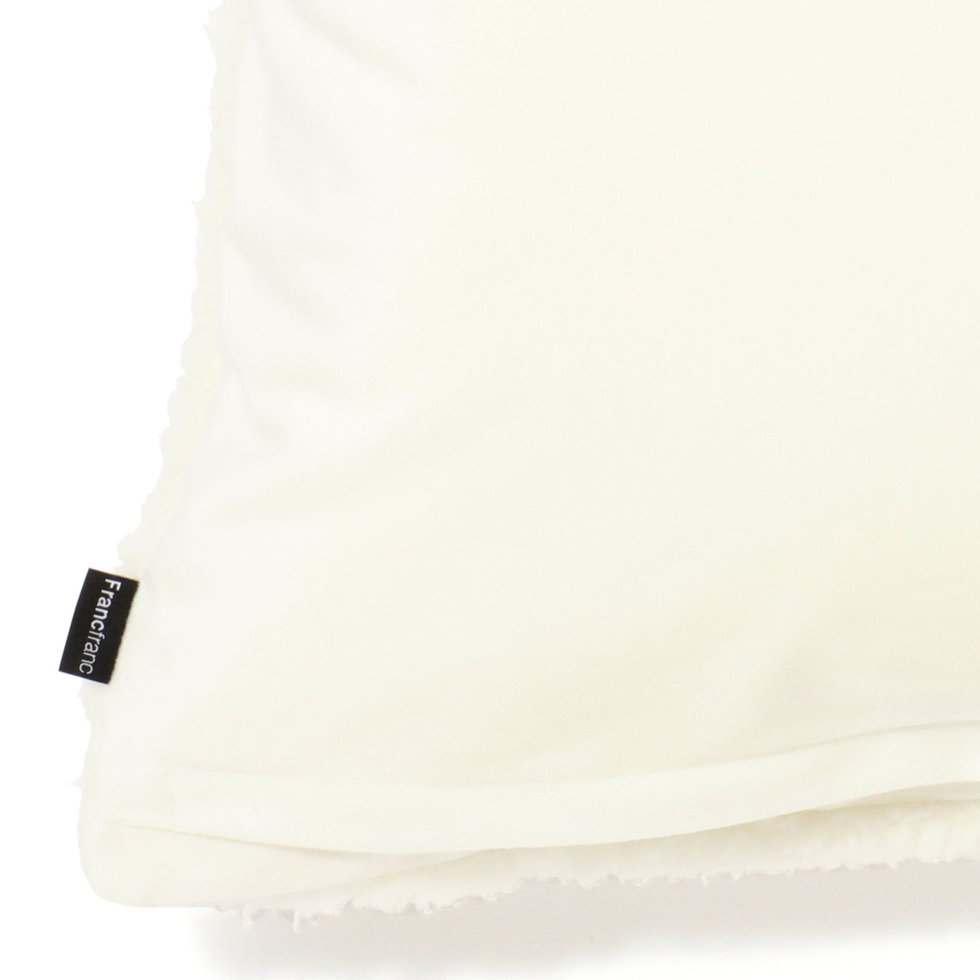 Premium Fur ABC Cushion Cover 18x18 Inches - Soft & Luxurious White Decorative Pillow Case for Sofa, Bed, Living Room - Home Decor & Cozy Comfort