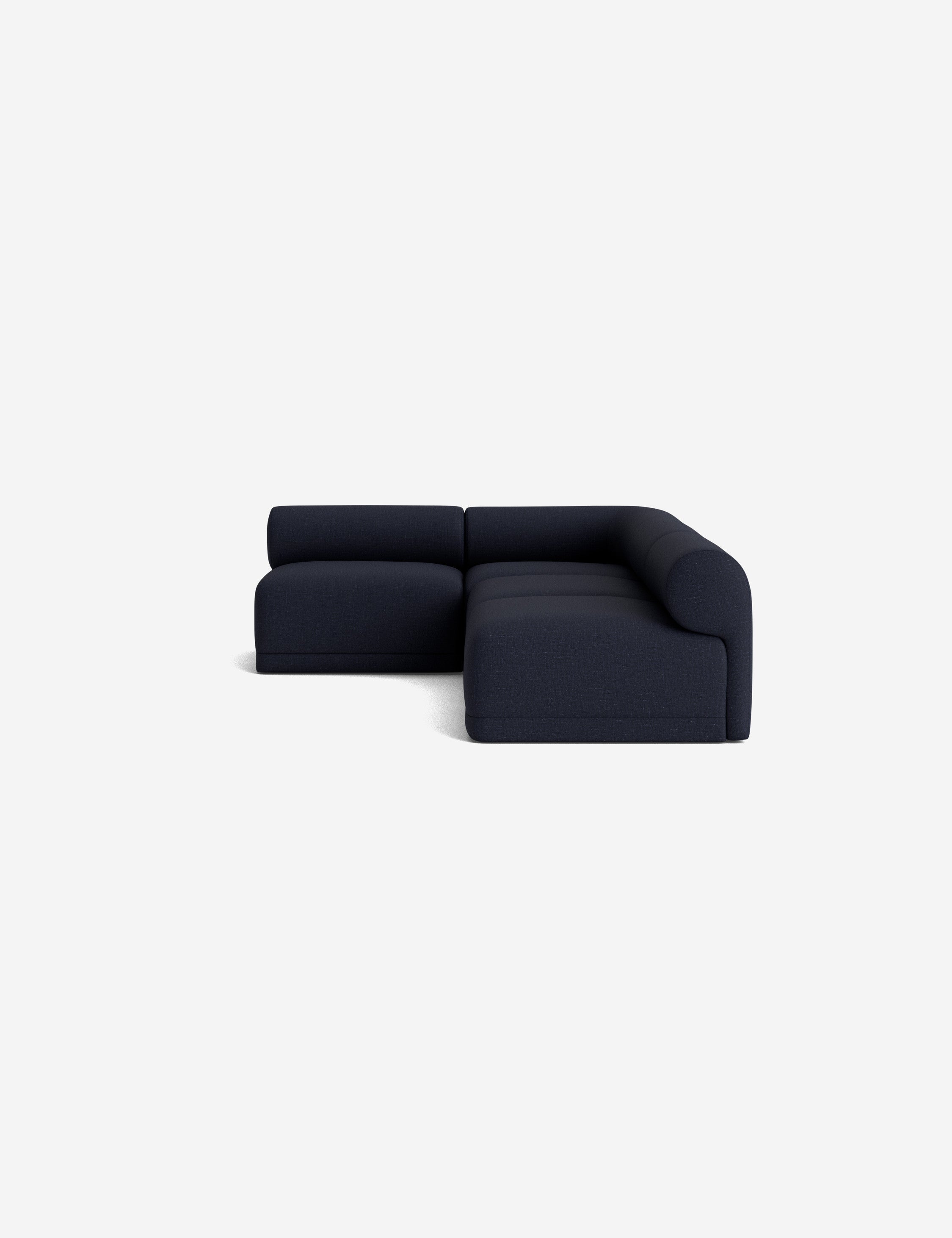 Modern Carson Sectional Sofa - Comfortable L-Shaped Couch for Living Room, Family Room & Home Theater - Soft Fabric Upholstery with Reversible Chaise