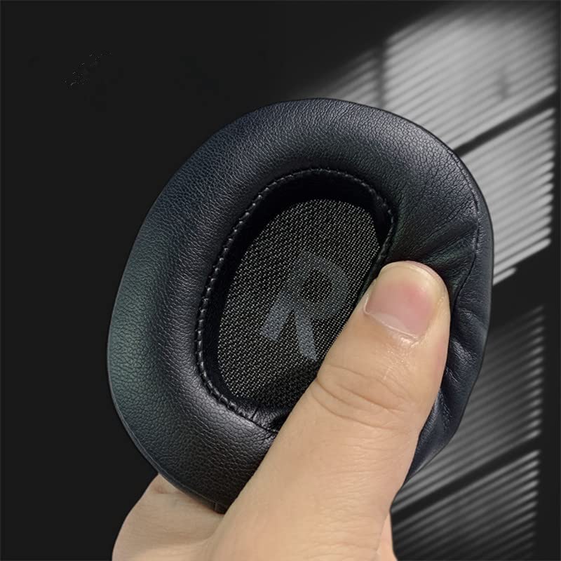 Premium Black L+R Headset Earpads - Genuine Leather & Memory Foam Replacement Cushions for JBL TUNE700/T700BT/T750BT Headphones - Noise Isolation & Comfort Upgrade for Gaming, Music & Office Use