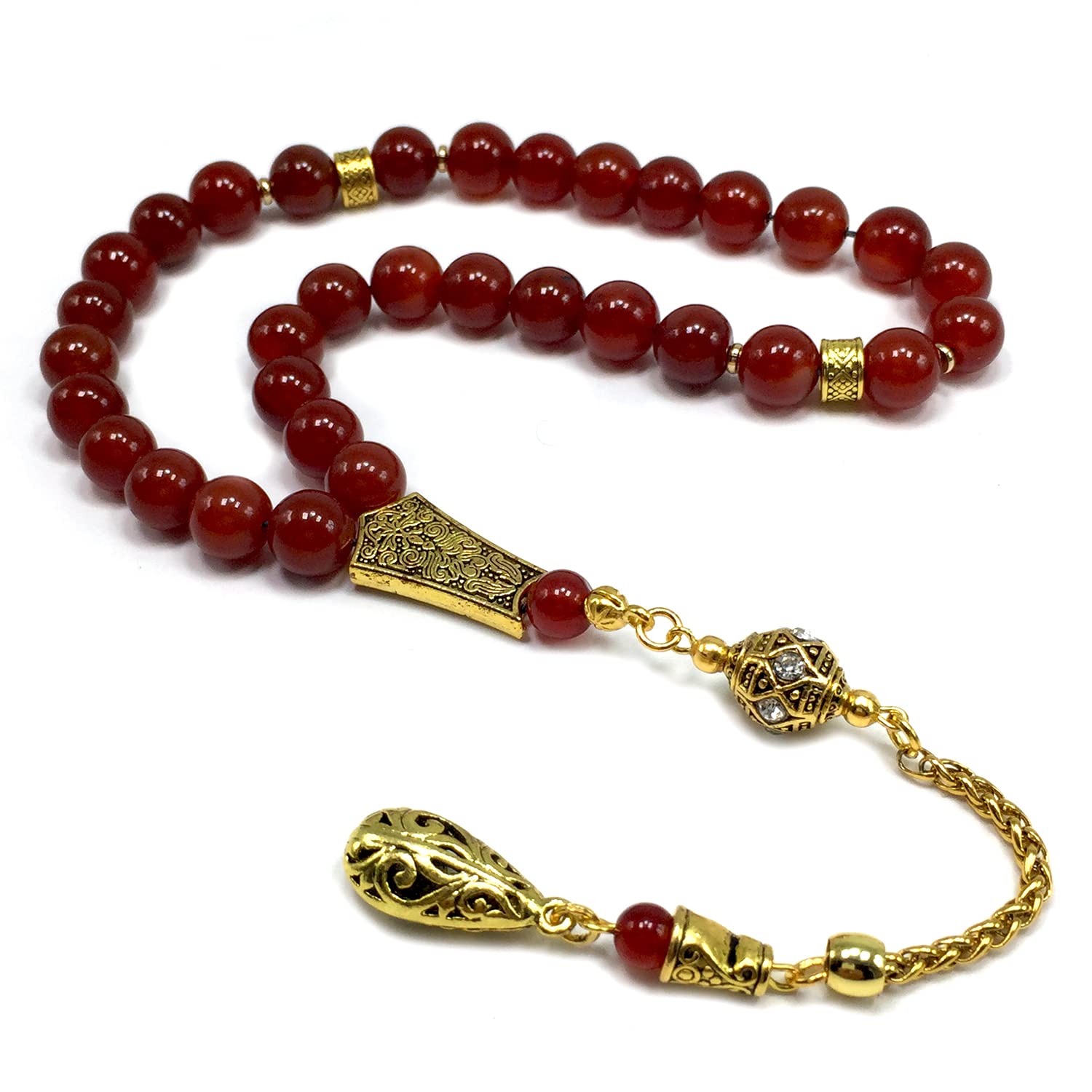 Premium Prayer Beads - Handmade Tasbih, Misbaha, Rosary for Meditation, Stress Relief & Spiritual Practice | Perfect for Muslim, Christian, Buddhist Prayer & Worry Bead Therapy