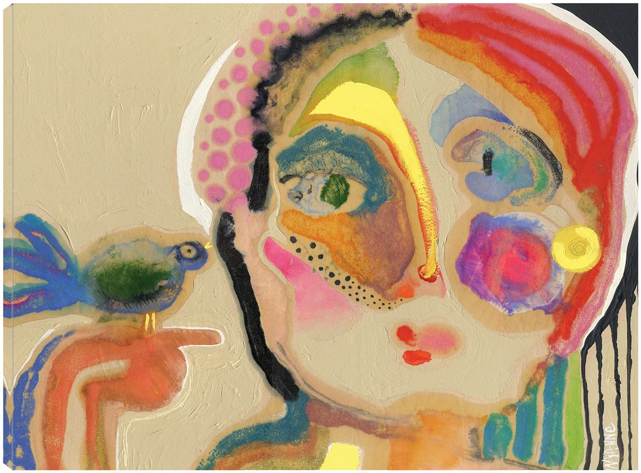 The Talker Canvas Wall Art - Modern Fine Art Painting by Artist Wyanne - 46