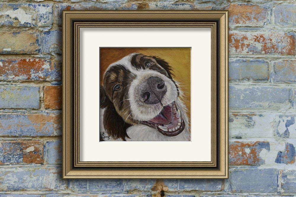 Australian Shepherd Dog Portrait Art Print - High Quality Giclee Wall Decor for Pet Lovers | Perfect for Living Room, Bedroom & Office Decor