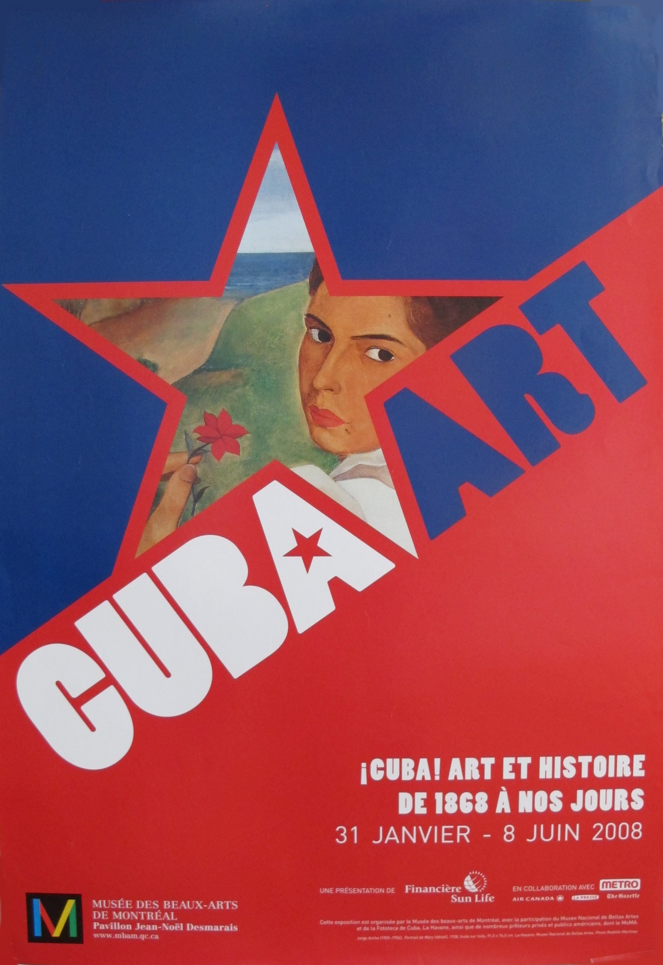 Vintage 2008 Cuba Art and History Exhibition Poster - Authentic Cuban Artwork for Home Decor, Office & Gallery Display