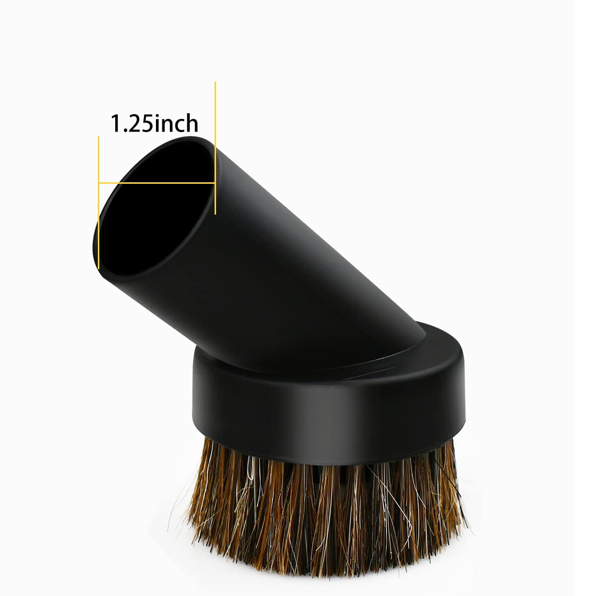 2 Pack Black Round Dust Brush 1.25