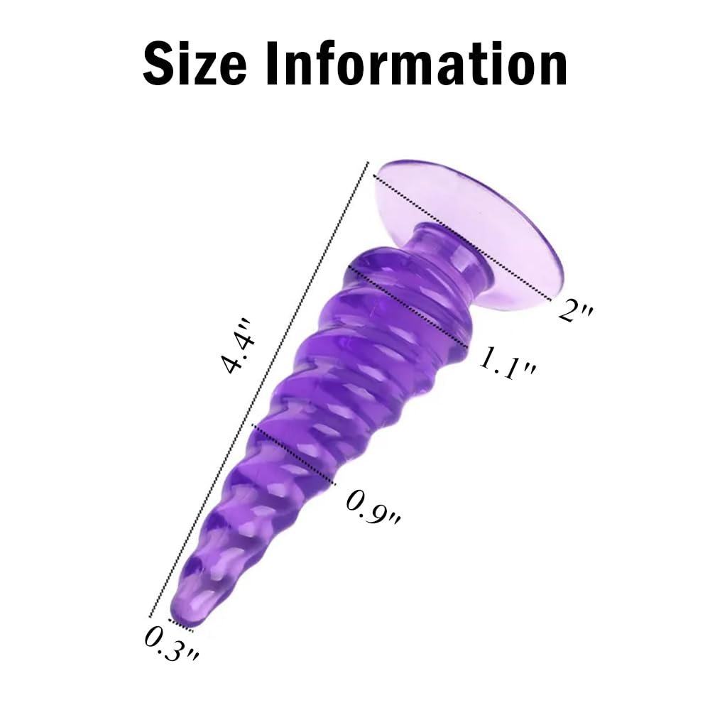 2Pcs Small Silicone Anal Training Plugs for Beginners - Soft & Textured Butt Plugs for Men, Women & Couples - Perfect for Anal Play, Sex Training & Sensual Exploration