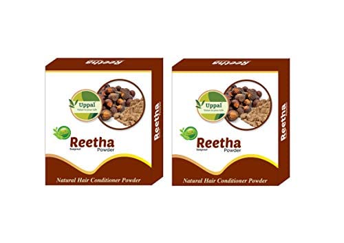 Organic Reetha Powder for Hair Growth & Scalp Care - 100% Natural Soapberry Powder (Soapnut Sapindus) - Herbal Hair Conditioner to Reduce Hair Fall - 150g x 2 Pack - Perfect for DIY Hair Masks & Ayurvedic Hair Treatments