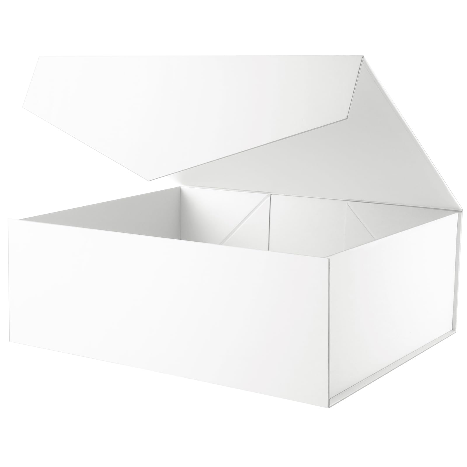 19.2x15.8x7 Inches Extra Large White Gift Box with Magnetic Closure Lid - Matte White Bridesmaid Proposal Box for Clothes, Jewelry & Large Gifts - Perfect for Weddings, Birthdays & Special Occasions