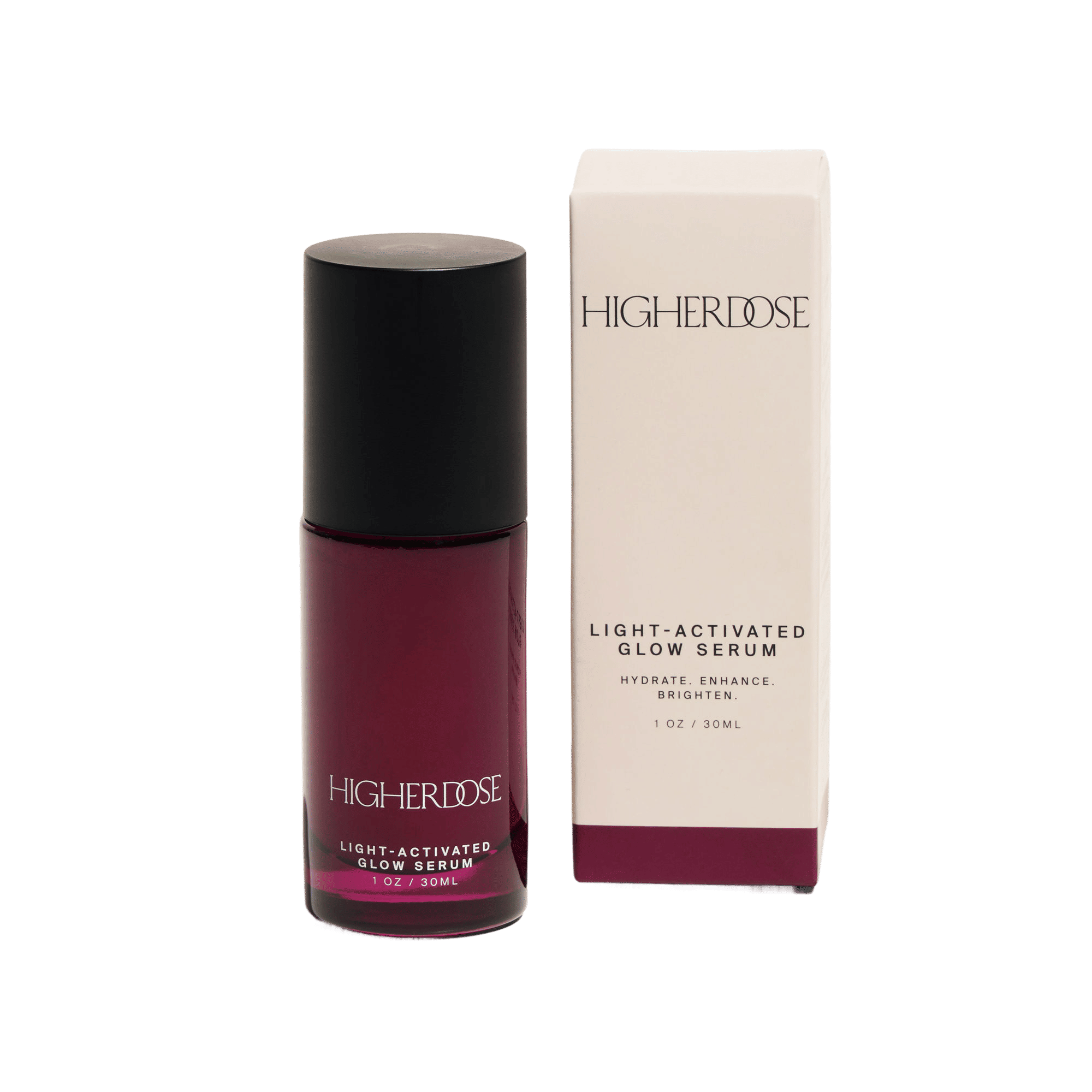 Light Activated Glow Serum for Face - Vitamin C Brightening & Hydrating Night Treatment - Perfect for Evening Skincare Routine & Dark Spot Correction