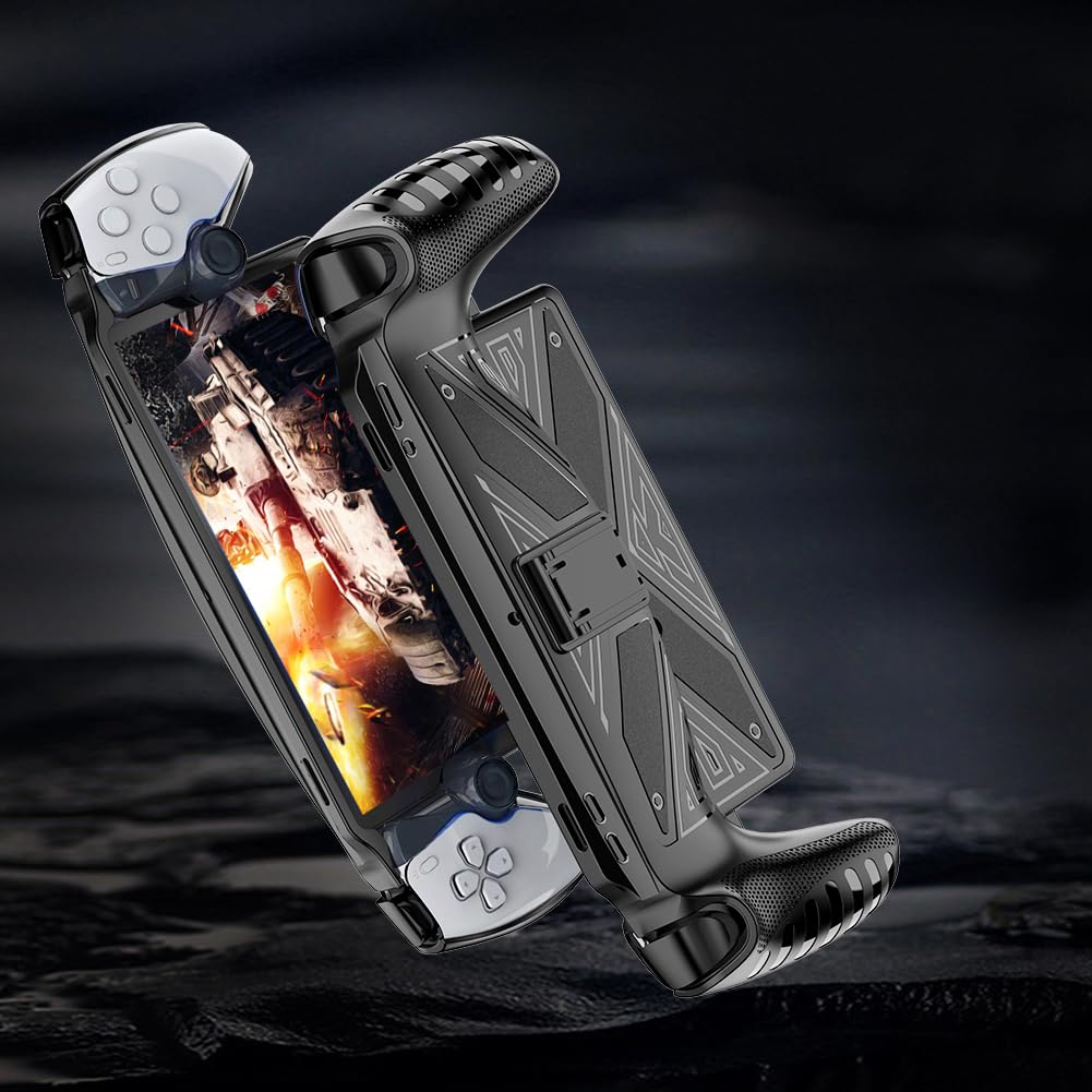 Shockproof TPU Gaming Console Sleeve Cover with Stand for PlayStation Portal Remote Player - Protective Skin Case for PS5/PS Portal - Perfect for Travel & Gaming Sessions