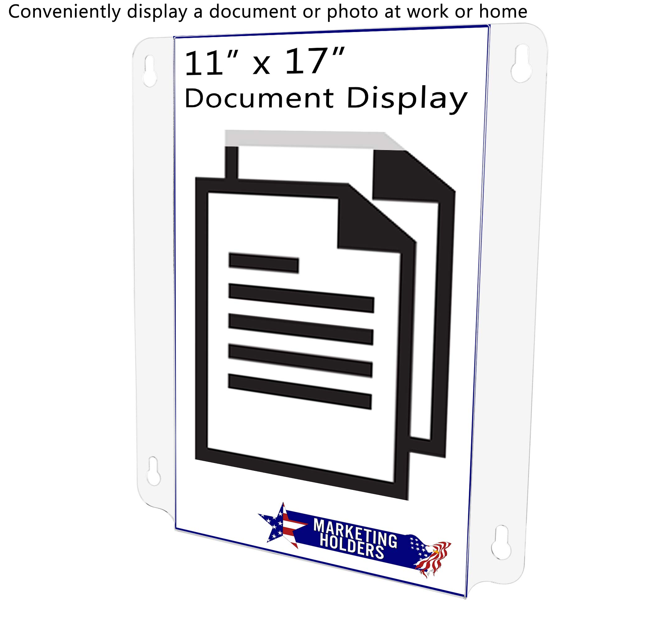 6 Pack Clear Acrylic Window Sign Holders 11