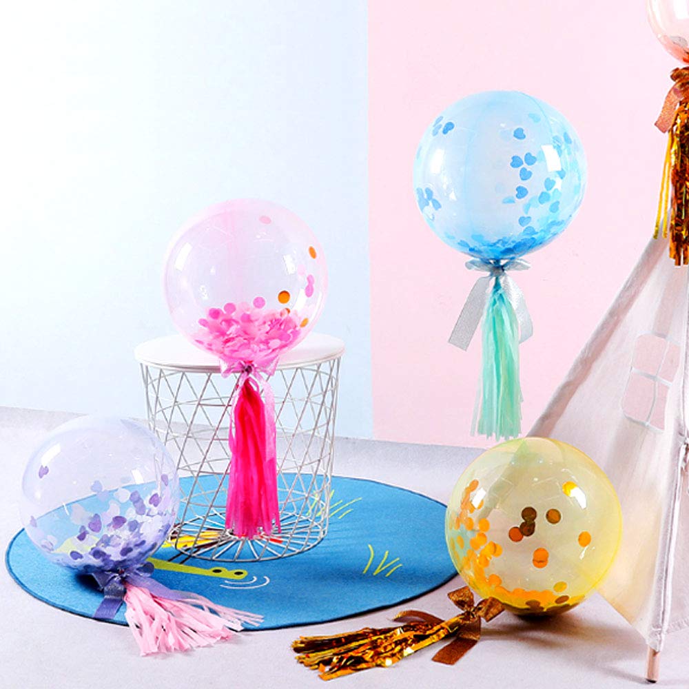 18 Inch Helium Bobo Balloons for LED Light Up - Party Decorations for Christmas, Wedding, Birthday (Yellow, 10 Pack) | Indoor & Outdoor Events, Baby Showers, Graduation Celebrations