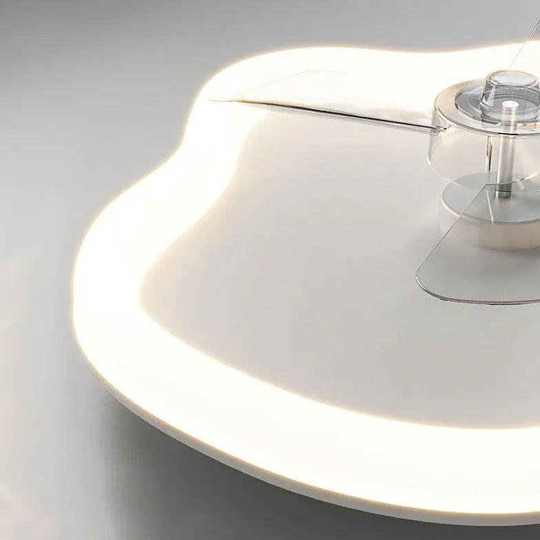 Versatile White Ceiling Fan with Light for Bedroom - Modern Cooling & Lighting Solution for Home Comfort