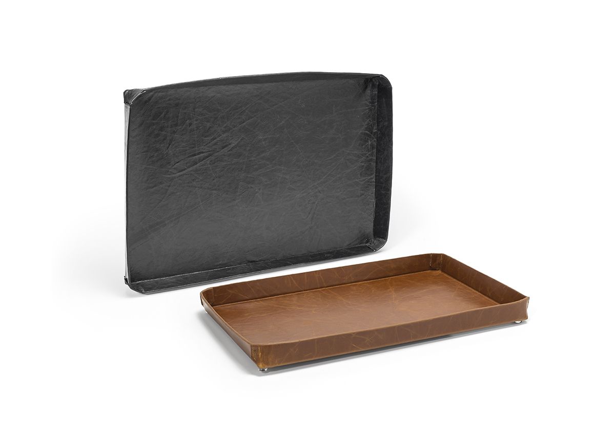 FOH Austin Tray Set of 4 - 16 x 10 Inch Serving Trays for Party, Dining & Home Organization | Durable Plastic Serving Platters for Entertaining, Buffets & Kitchen Storage