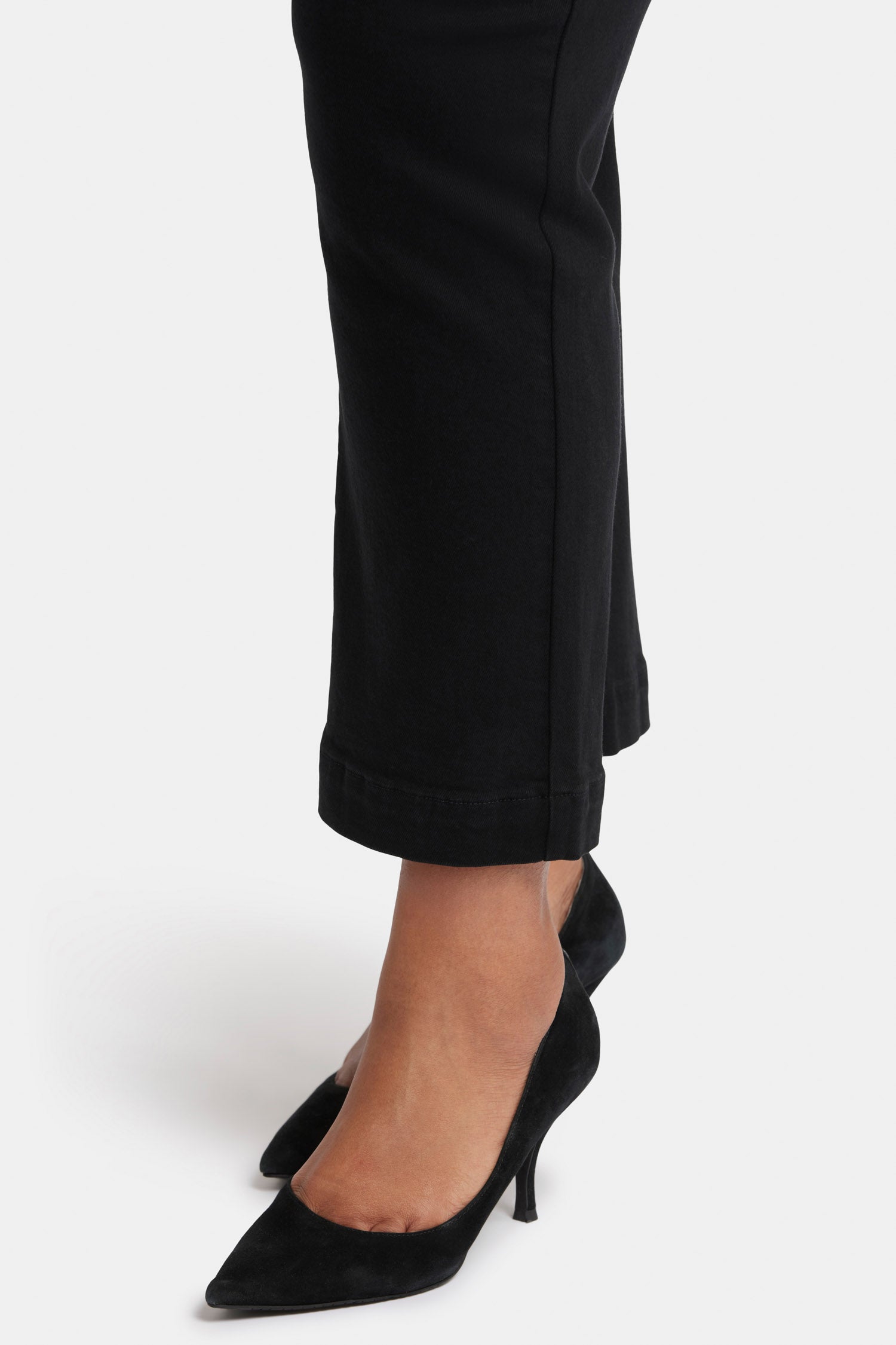 Plus Size Bailey Relaxed Straight Ankle Pull On Jeans in Overdye Black | Comfortable Stretch Denim Pants for Women | Perfect for Casual Wear, Office & Weekend Outings