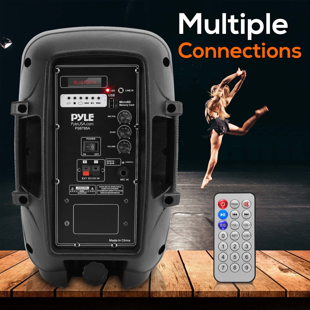 Portable PA Speaker System with Microphone - High Power Wireless Bluetooth Speaker for Outdoor Events, Parties, and Public Speaking