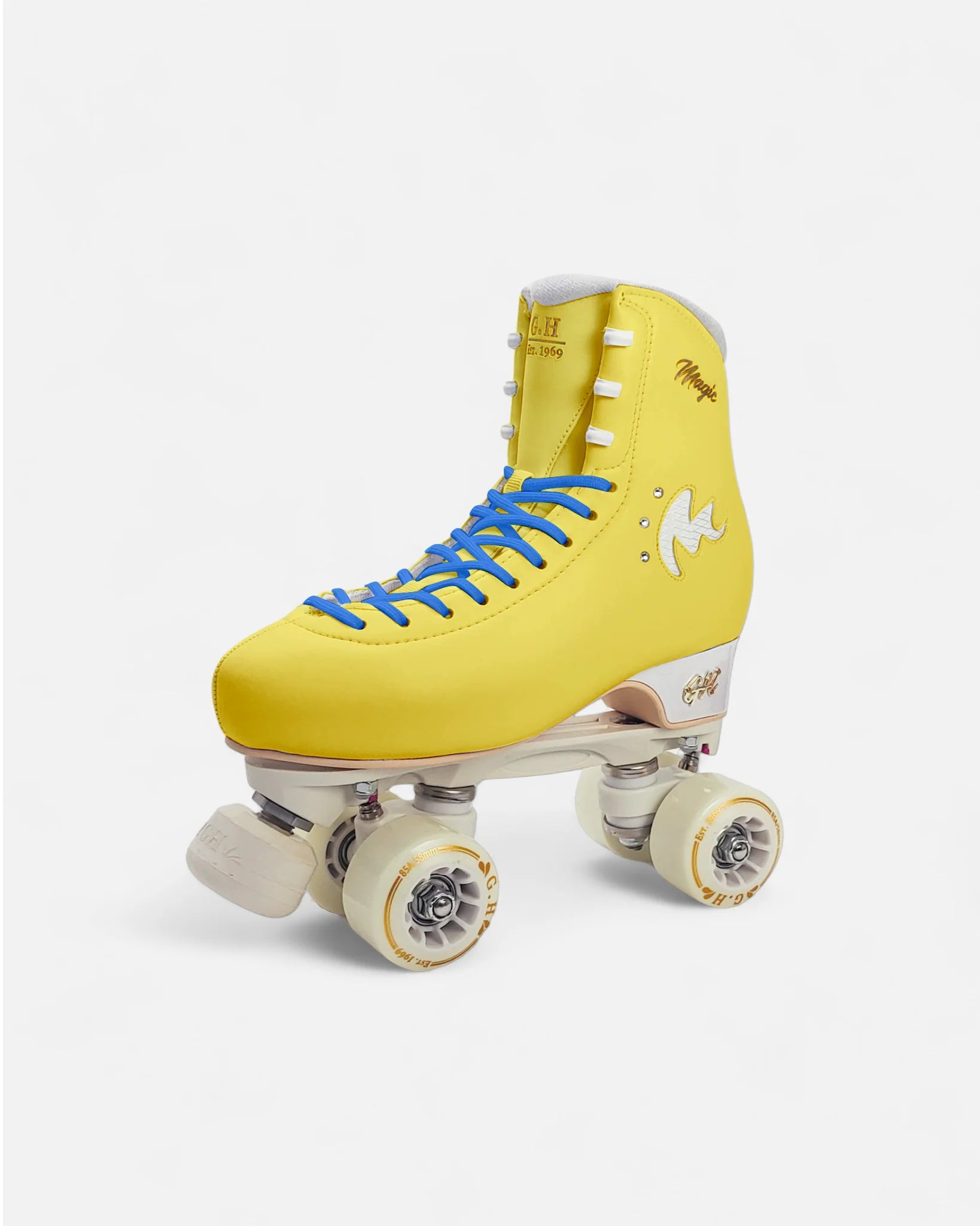 GH Magic Quad Roller Skates for Women & Men - Adjustable Outdoor/Indoor Rollerblades with Light Up Wheels - Perfect for Fitness, Rink Skating & Street Roller Derby