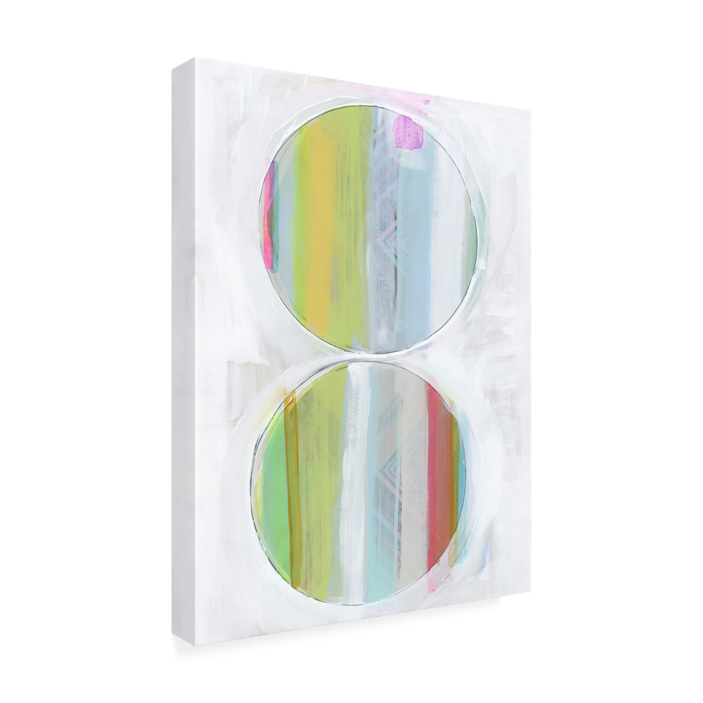 Bellissimo Art 'Art in Whites VII' Framed Canvas Wall Art - 14x19 Inches - Modern Home Decor for Living Room, Bedroom & Office