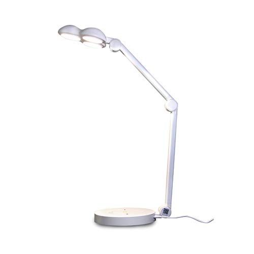 Yuxahiugtd Large LED Desk Lamp with Stepless Dimming - Portable Touch Control Eye-Caring Table Light for Office, Bedroom & Study Room - Energy Efficient Reading & Working Light