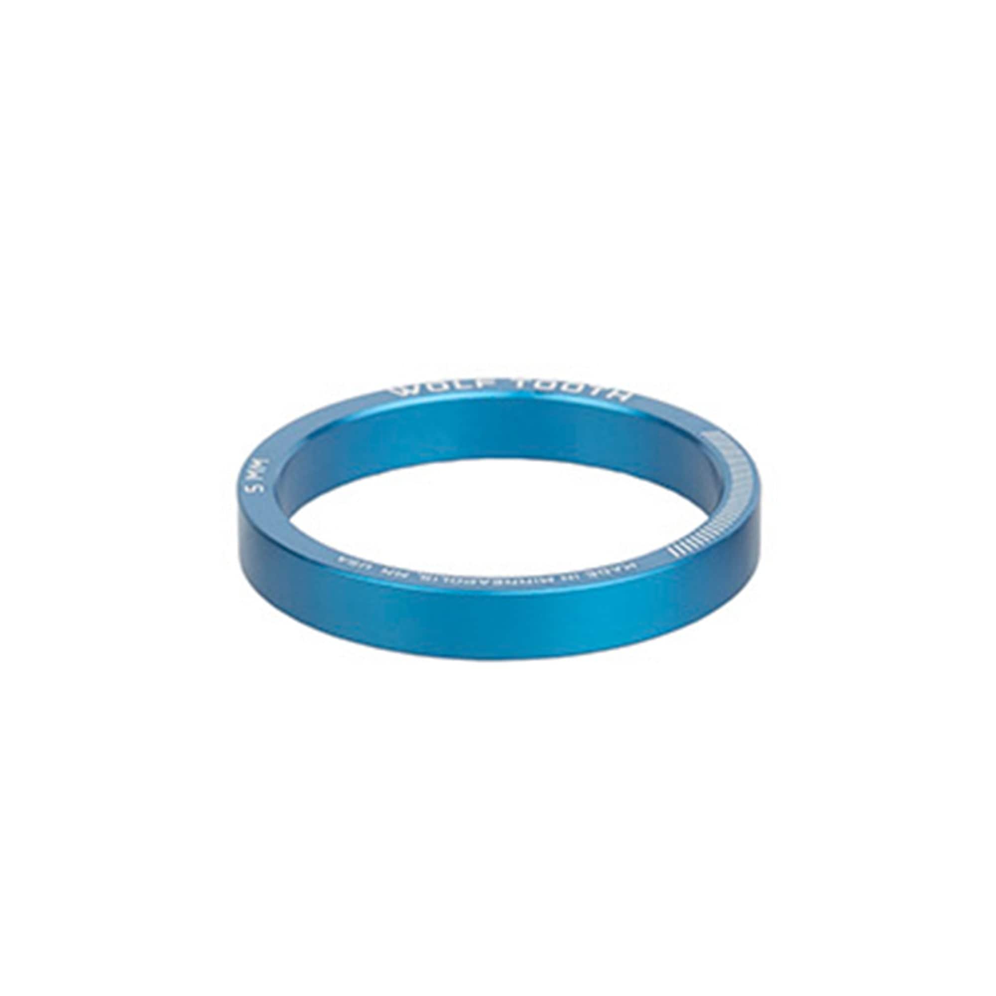 Wolf Tooth Precision Headset Spacers - Lightweight Aluminum Bike Spacer Kit for MTB & Road Bikes - Perfect for Adjusting Handlebar Height & Improving Bike Fit (5mm, 10mm, 15mm, 20mm) | Ideal for Trail Riding, Commuting & Performance Cycling