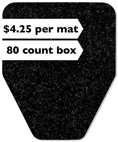 Odor Eliminating Disposable Urinal Mats - 80 Pack Bulk Black for Home, Hospital & Travel Use | Absorbent Pads for Men & Women | Leak-Proof & Hygienic Urine Protection