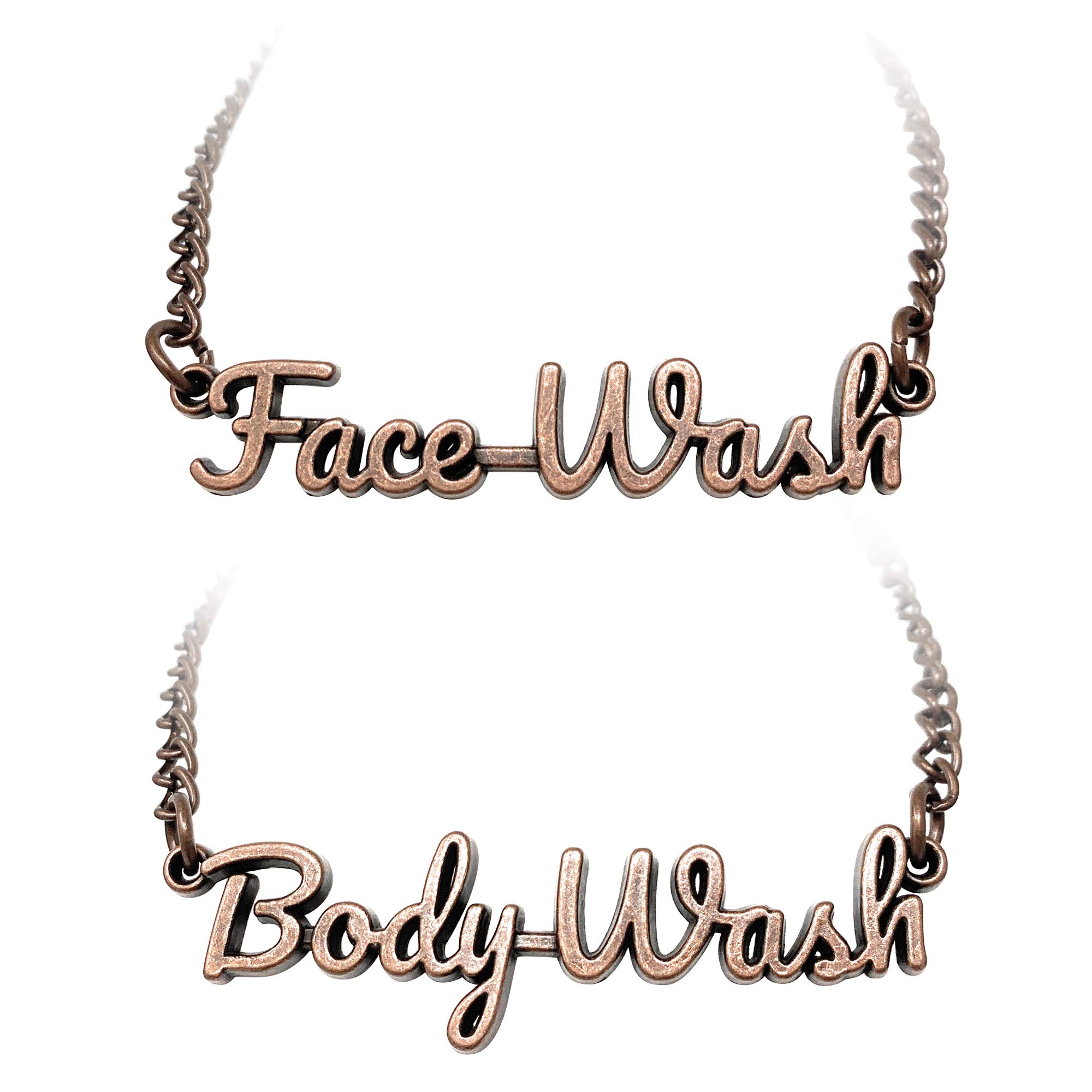 Rust-Resistant Face Wash and Body Wash Label Tags - Durable Bronze Labels for Skincare & Bath Products | Perfect for Spas, Salons & Home Use