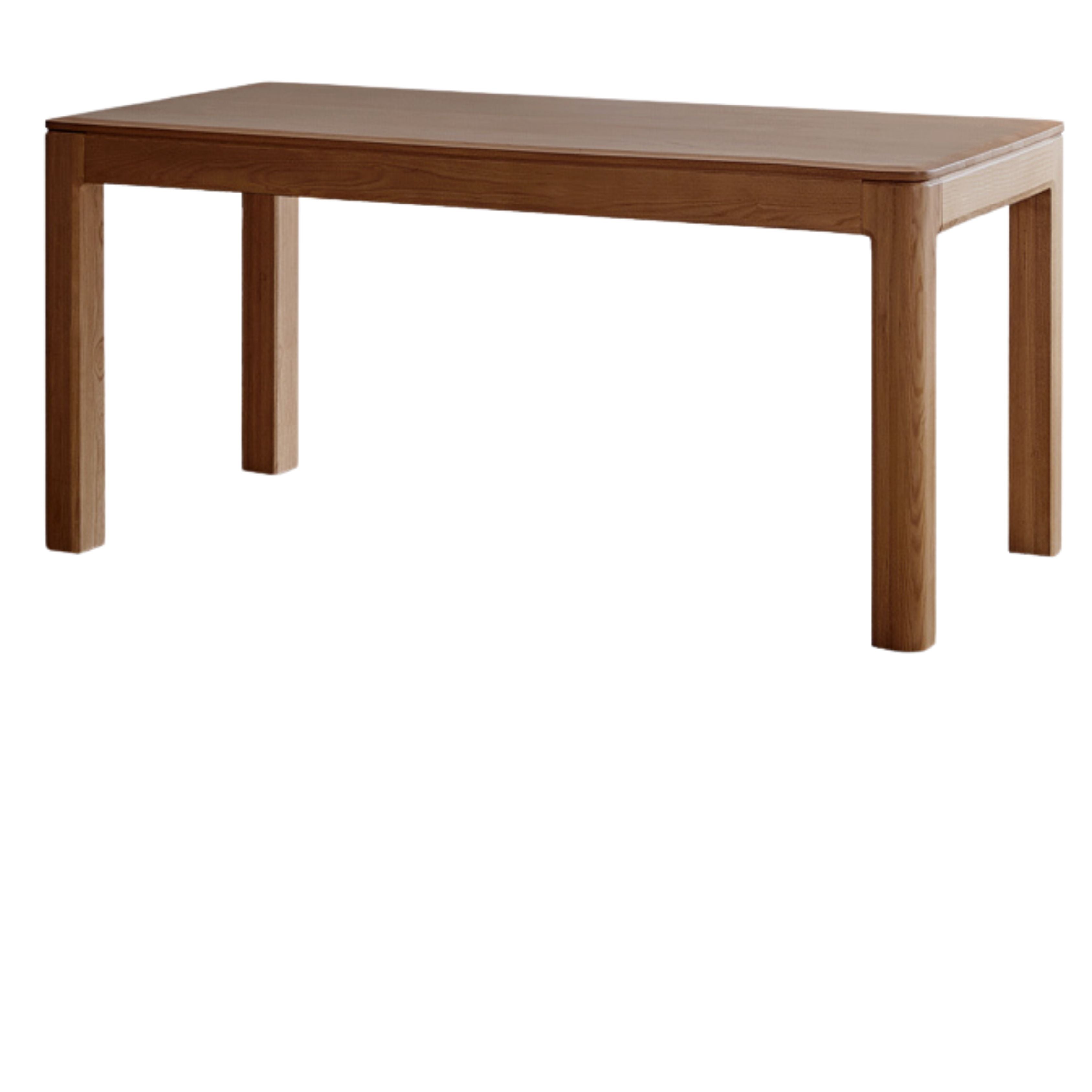 Premium Solid Wood Dining Table - Black Walnut, Ash & Red Oak - Large Farmhouse Style Table for Family Gatherings & Dinner Parties