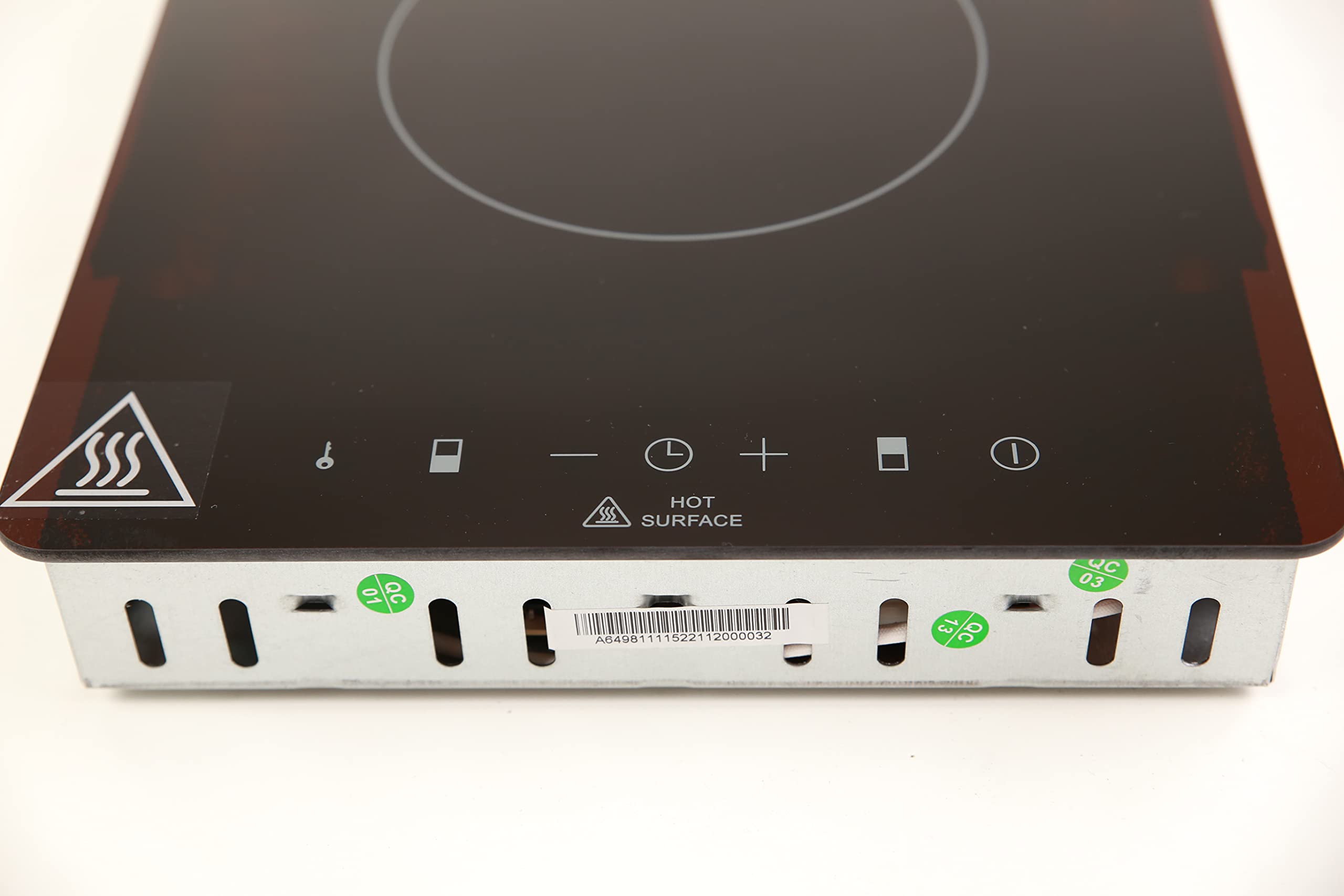 Avanti BCT115J1B-IS 2600-Watt Portable Electric Cooktop - Dual Burner Induction Stove with 9 Power Settings, Touch Controls & Timer - Easy-Clean Glass Surface, Safety Switch - Perfect for Dorms, RVs & Small Kitchens
