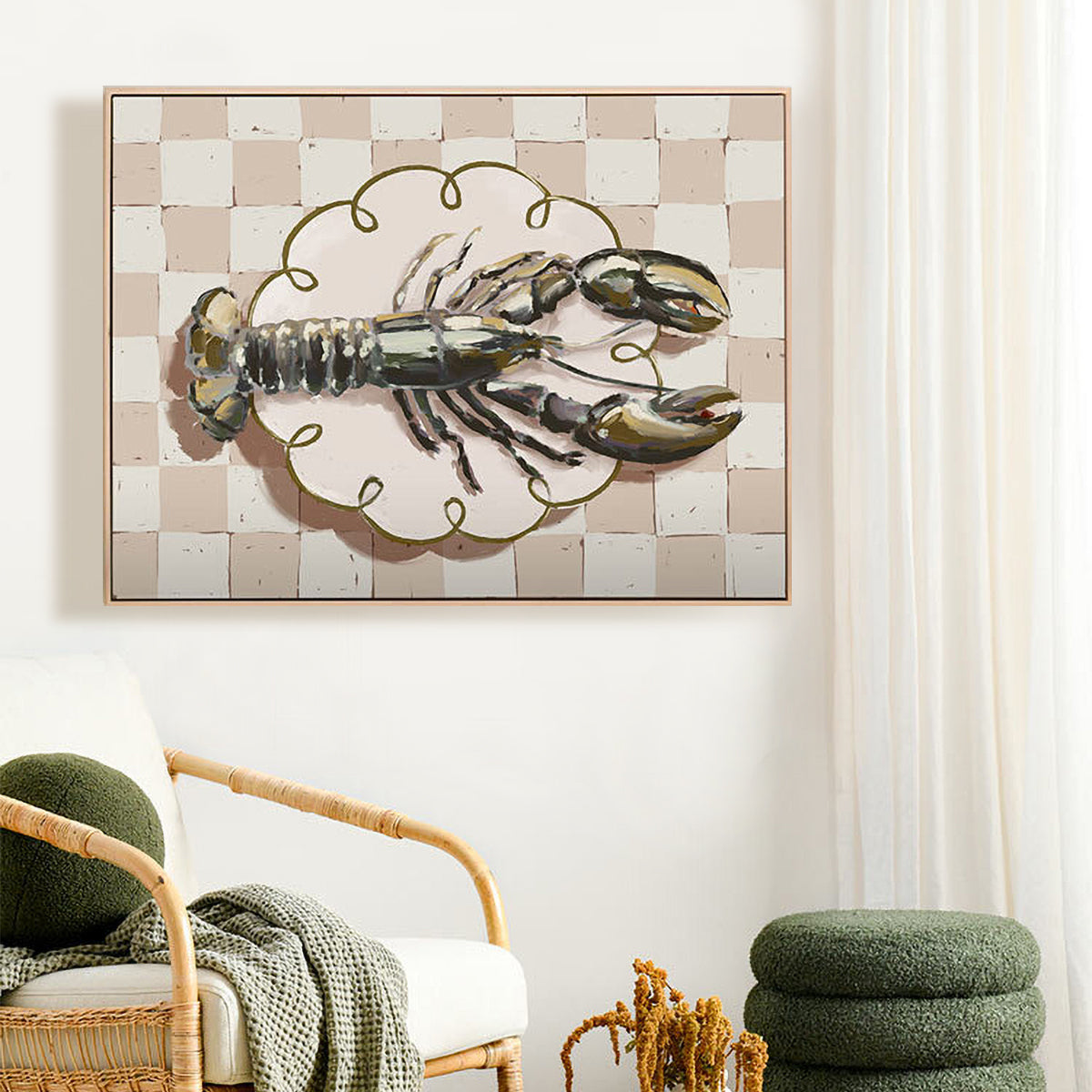 Alfresco Dinner Landscape Art Print - Handmade Canvas Wall Decor for Dining Room, Kitchen & Outdoor Patio - Perfect for Home & Restaurant Decor