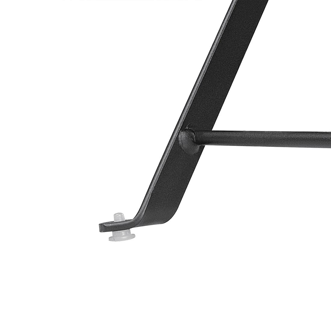Black Steel Square Outdoor Dining Table - Pavement Style for Restaurant, Hotel, Patio & Garden Use