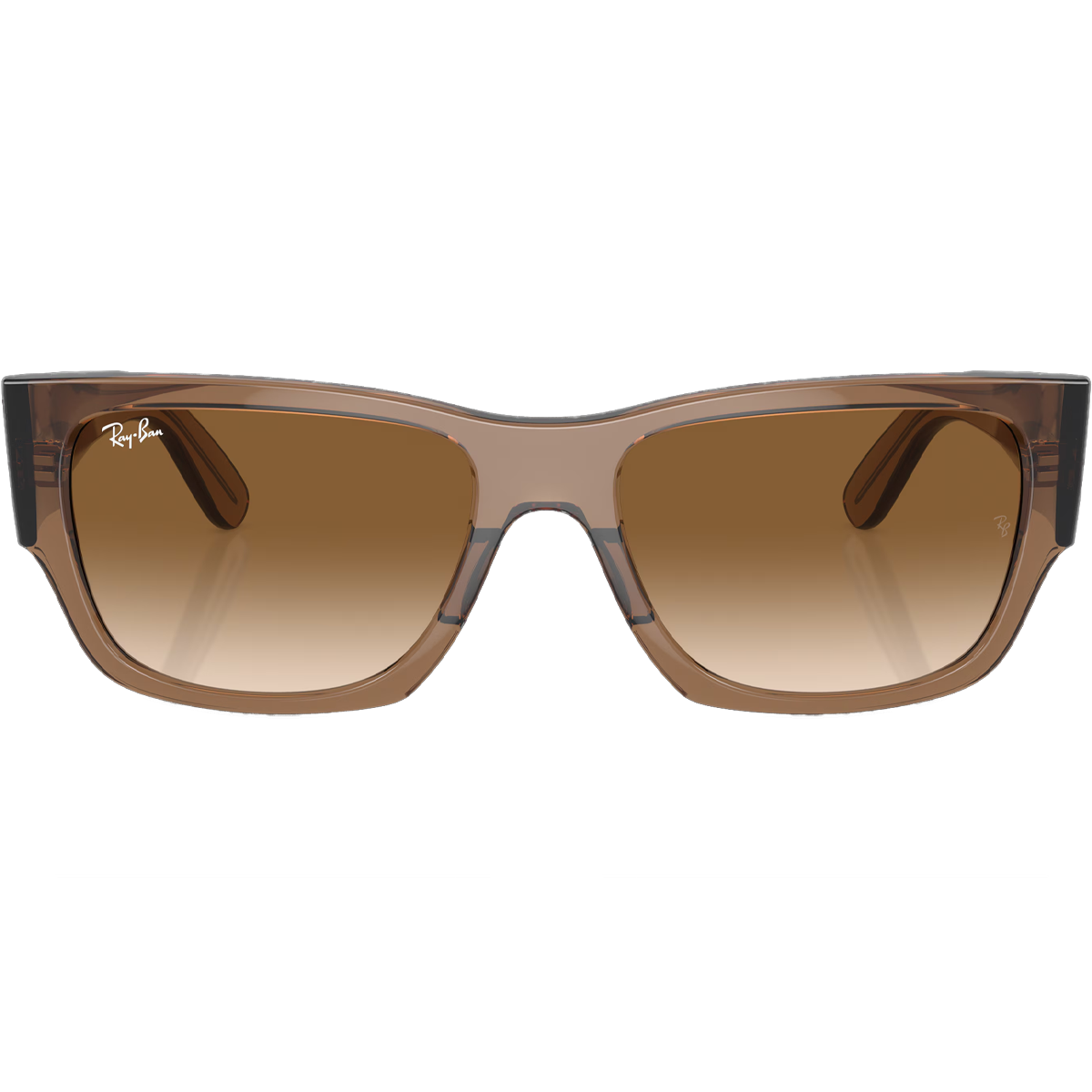 Carlos Light Brown & Clear Sunglasses - Polarized UV Protection for Men & Women - Perfect for Driving, Beach, and Outdoor Activities