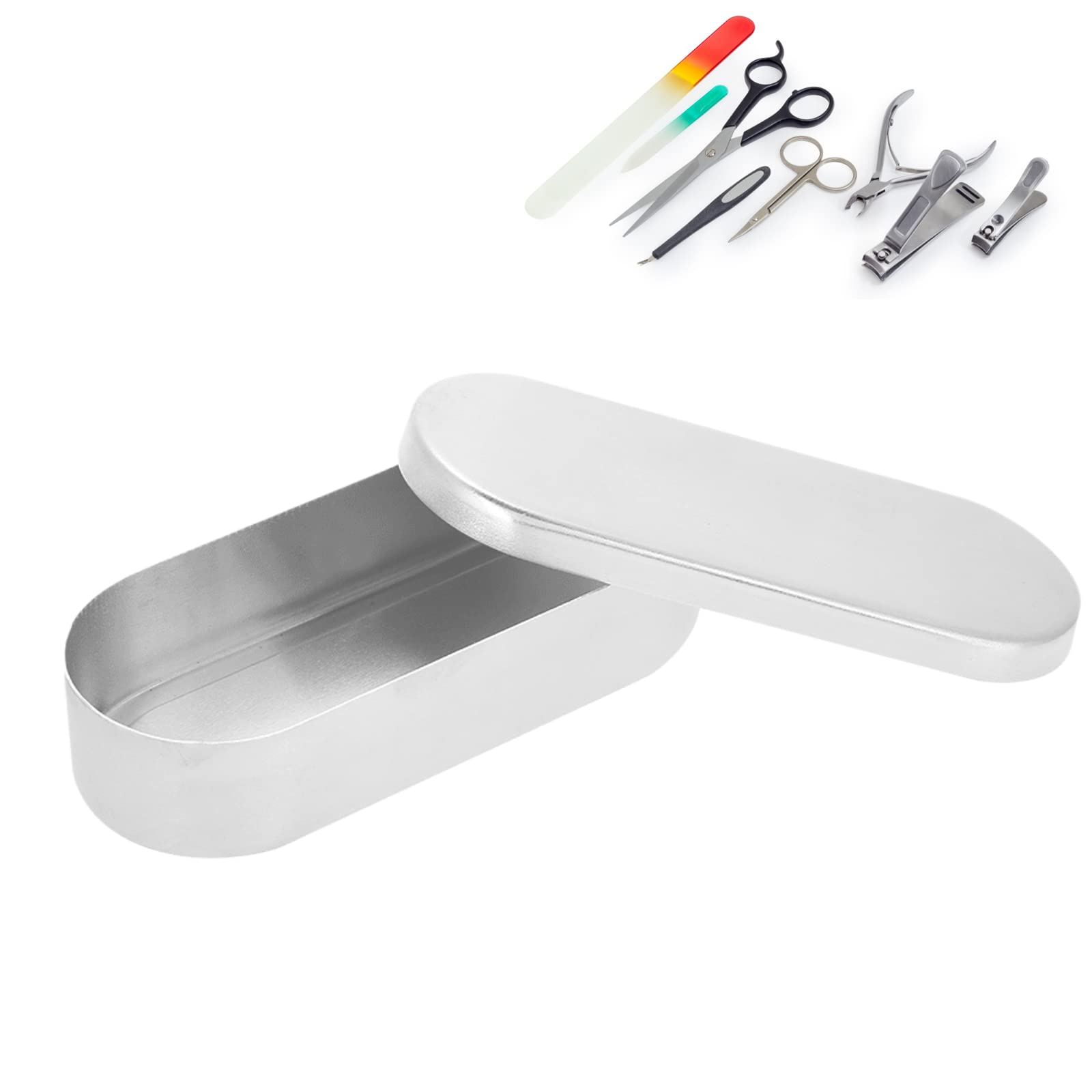 Professional Nail Art Tool Sterilizer Tray - 13X5cm UV Sterilization Box & Disinfection Container for Salon Manicure Tools | Perfect for Nail Salons, Home Use & Professional Nail Technicians