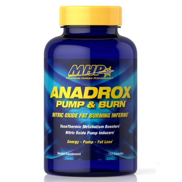 MHP Anadrox Pump & Burn - Premium Pre-Workout Supplement for Muscle Growth & Fat Loss - Ideal for Gym, Bodybuilding & Fitness Training