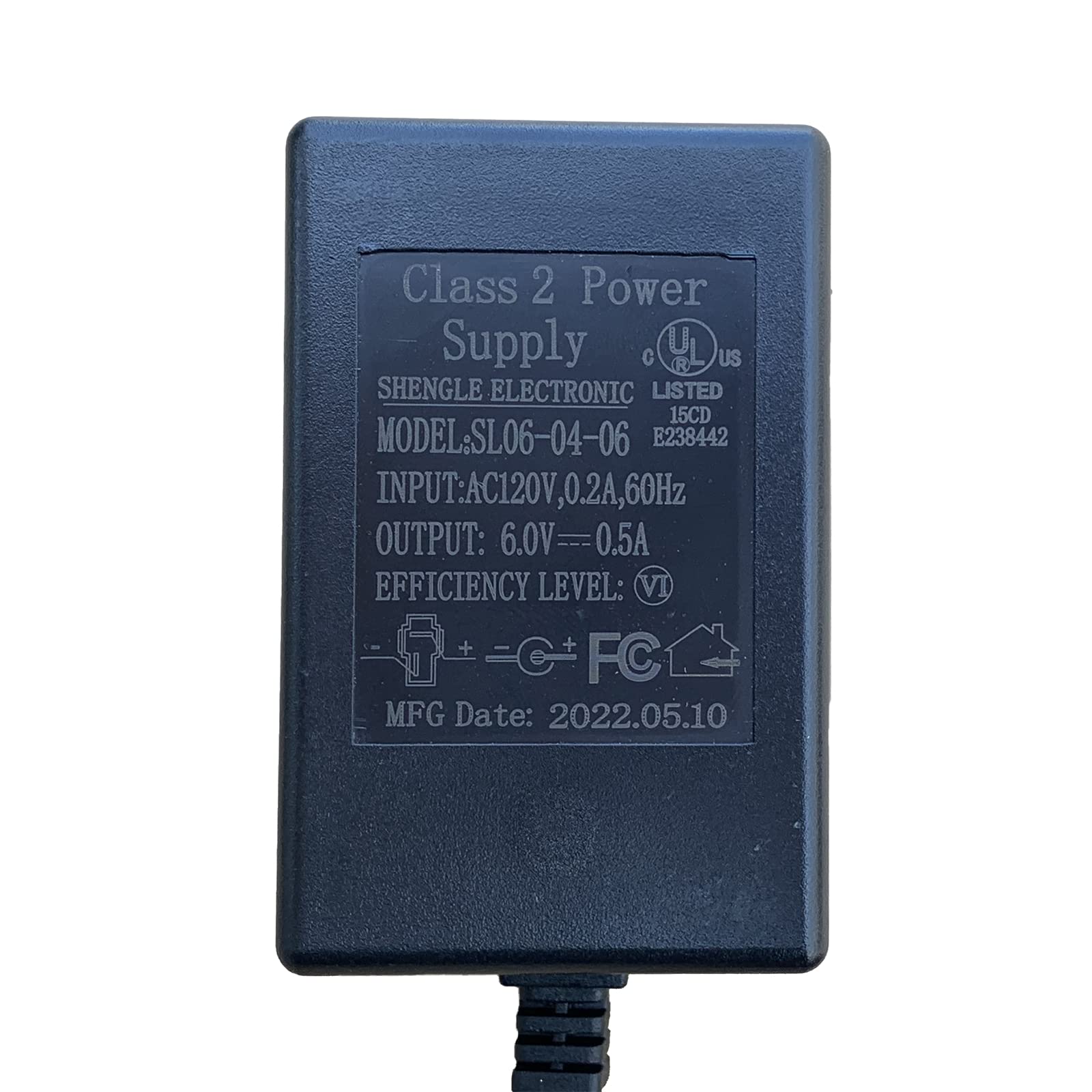 6V 0.5A Ride On Car Battery Charger - 6 Volt Power Adapter for Kids Electric Toy Vehicles (Model SL06-04-06) | Perfect for Charging Ride-On Toys, Power Wheels, and Children's Electric Cars