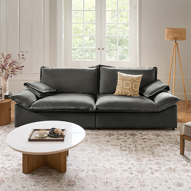 Fabiola Mini Sofa with Storage & Seamless Design - Compact Modern Loveseat for Small Spaces, Living Room, Bedroom or Dorm