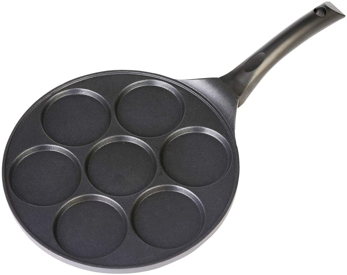 Mini Pancake Maker for Kids - Nonstick Round Pancake Pan & Griddle - Perfect for Breakfast, Snacks, and Party Treats | Easy to Use & Clean | Ideal for Home, Camping, and Gifts