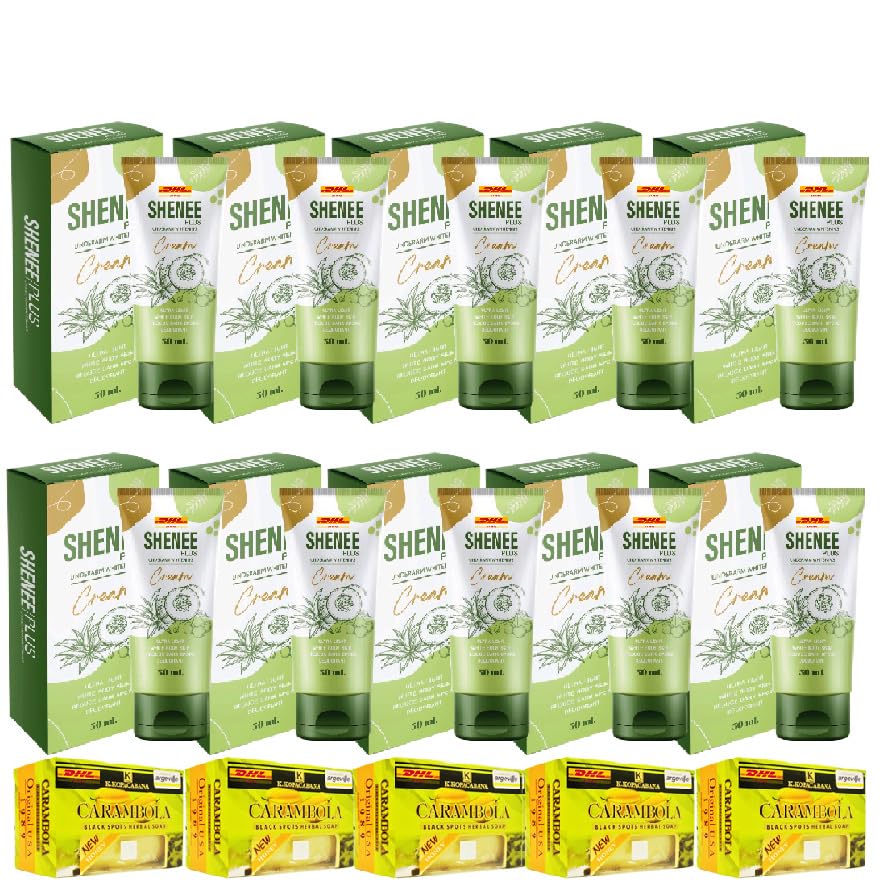 Ja Nongpanee Shenee Plus Underarm Whitening Cream 1.69 Fl Oz (10 Pack) - Dark Spot Corrector & Skin Brightening Treatment | Perfect for Daily Use, Post-Wax Care & Summer Skin Care Routine