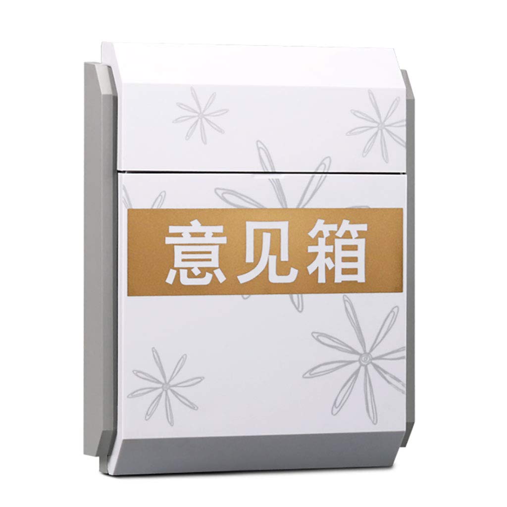 Waterproof Outdoor Mailbox Villa - Multi-Function Hanging Suggestion Letter Box for Home, Office & Garden (Green/White) - Perfect for Community Feedback, Secure Mail Collection & Decorative Yard Use