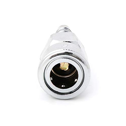 2 Pack 8mm Pneumatic Air Line Quick Release Coupler Connectors for Compressor - Heavy Duty Industrial Air Hose Fittings for Air Tools, Pneumatic Systems & Workshop Use