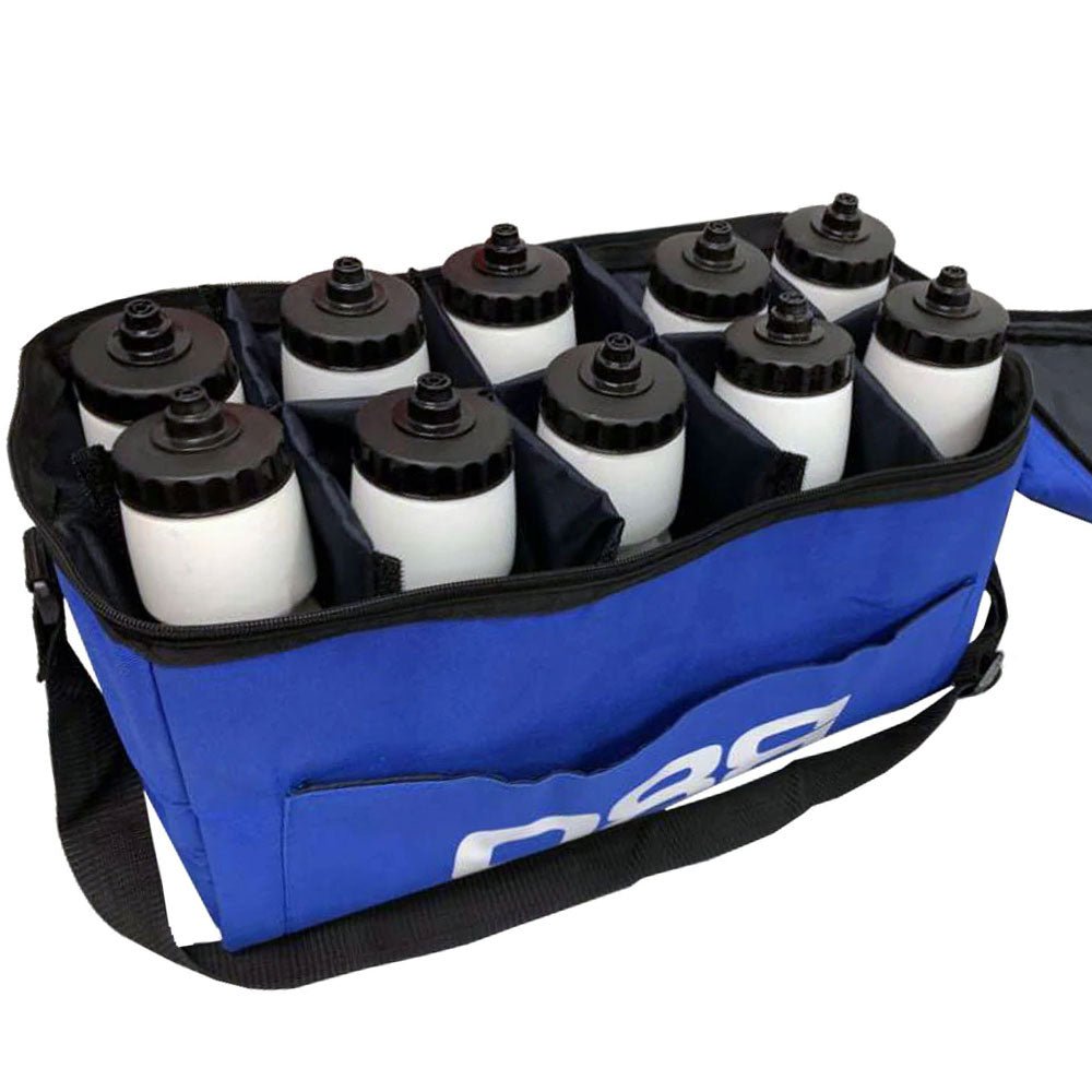 R80 Insulated Cooler Bag with 10 Reusable Water Bottles (Red/Black) - Perfect for Camping, Picnics & Outdoor Adventures