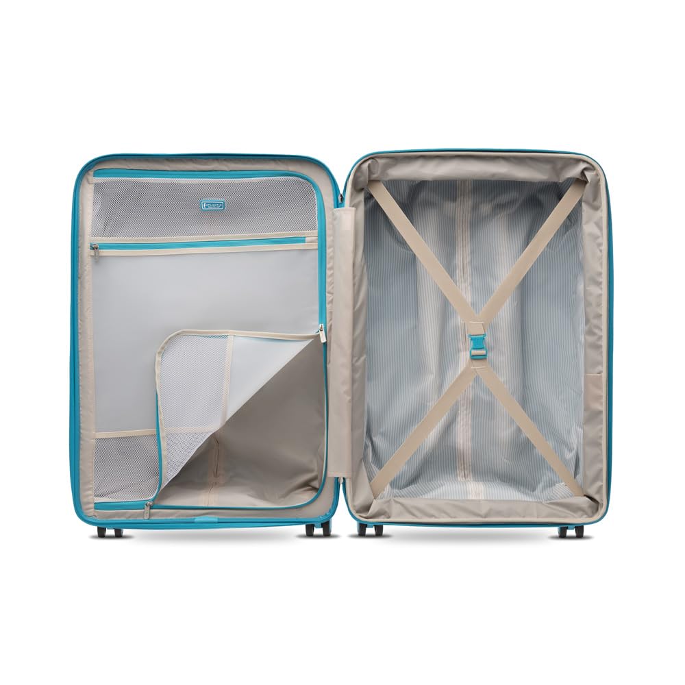 Expandable Hardside Spinner Luggage - Medium to Large Convertible Checked Suitcase for Travel, Business Trips & Vacations | Durable & Lightweight