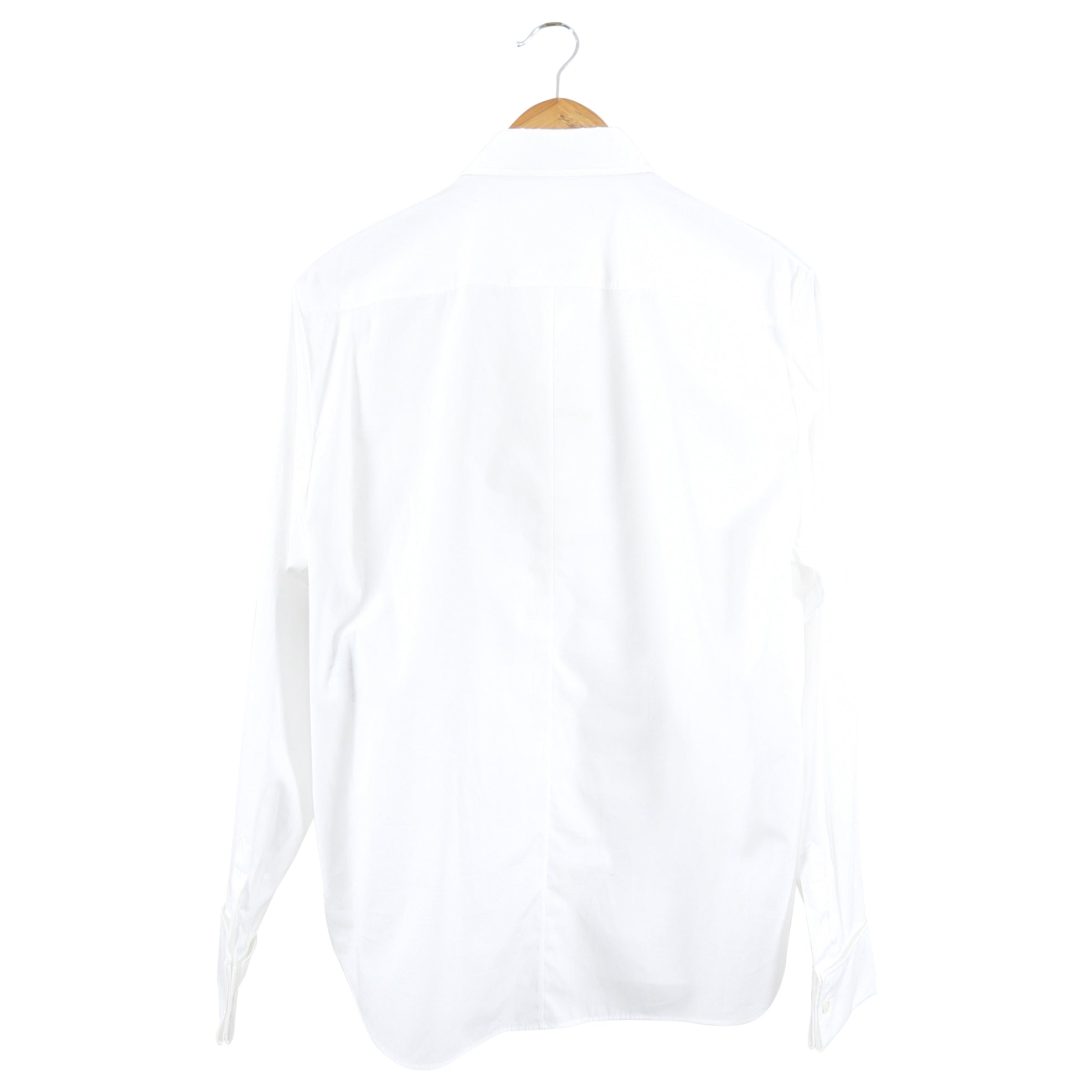 Christian Dior White Collared Tuxedo Bib Shirt Women's Size FR40 / US8 - Elegant Formal Wear for Weddings, Parties & Special Occasions