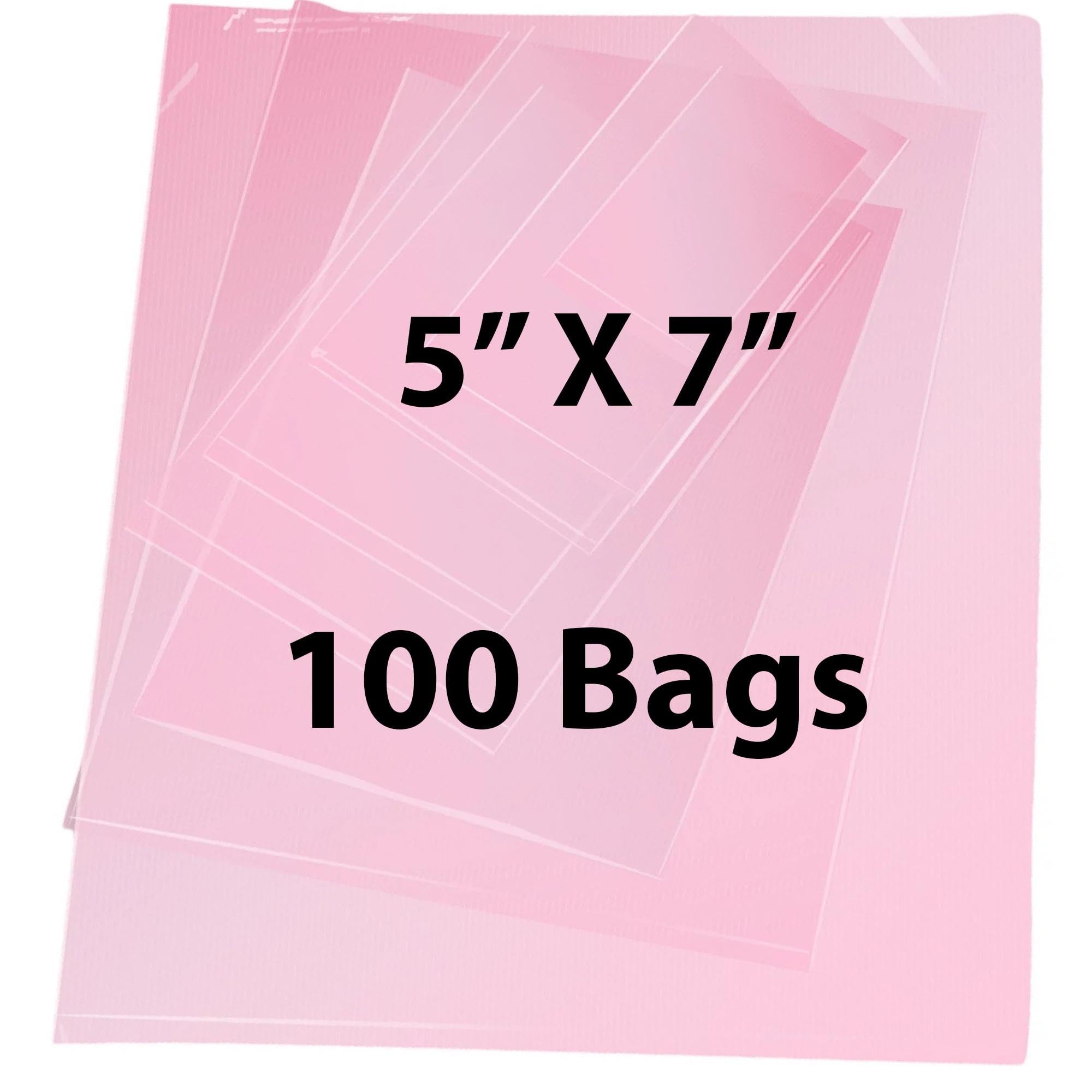 Pink Anti-Static Plastic Flat Bags 5