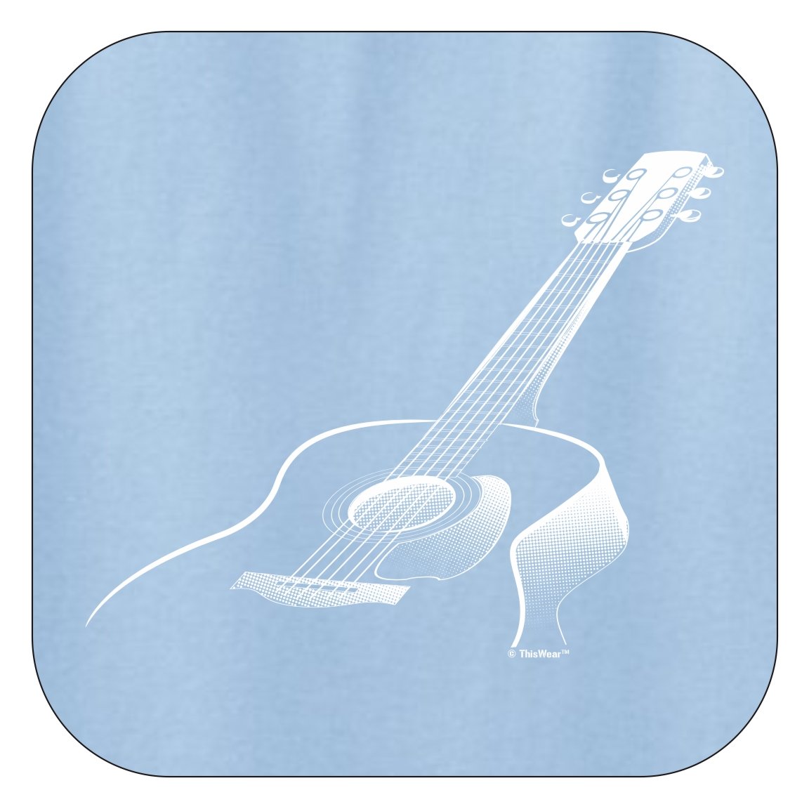 ThisWear 3D Acoustic Guitar Print Long Sleeve T-Shirt for Men & Women - Music Lovers Gift, Band Tee, Concert Outfit - Perfect for Music Festivals, Concerts and Casual Wear
