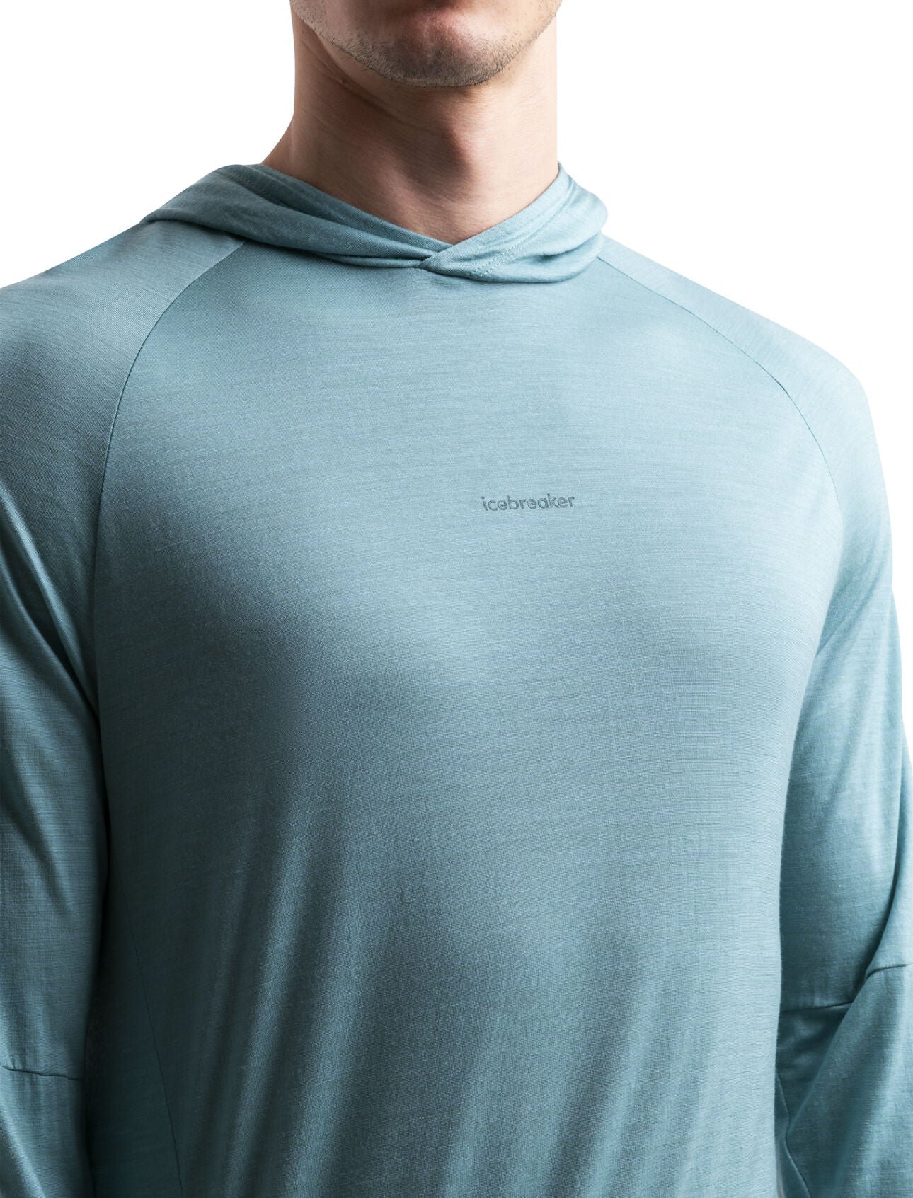 125 Cool Lite Merino Blend Sphere Long Sleeve Hoodie for Men - Breathable & Lightweight Performance Hooded Sweatshirt - Perfect for Hiking, Running & Outdoor Activities