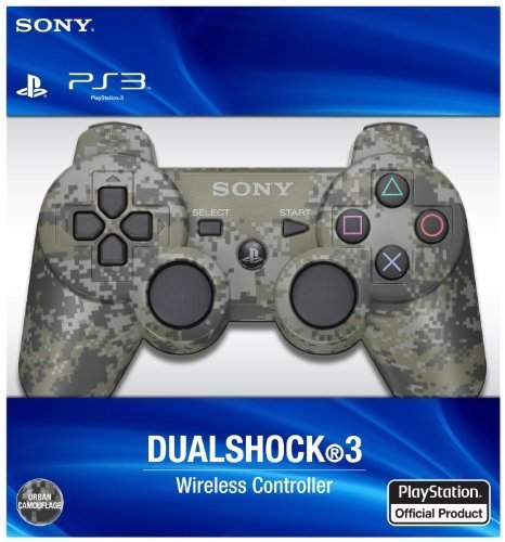 Original Wireless PS3 Controller - DualShock 3 Urban Camo Edition (Renewed/Refurbished) | Compatible with PlayStation 3 Console | Perfect for Gaming, Streaming & Retro Play
