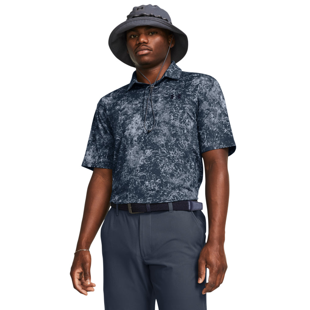 Men's Under Armour Playoff Printed Polo Shirt - Moisture-Wicking, Breathable & Quick-Dry Performance Golf & Casual Wear