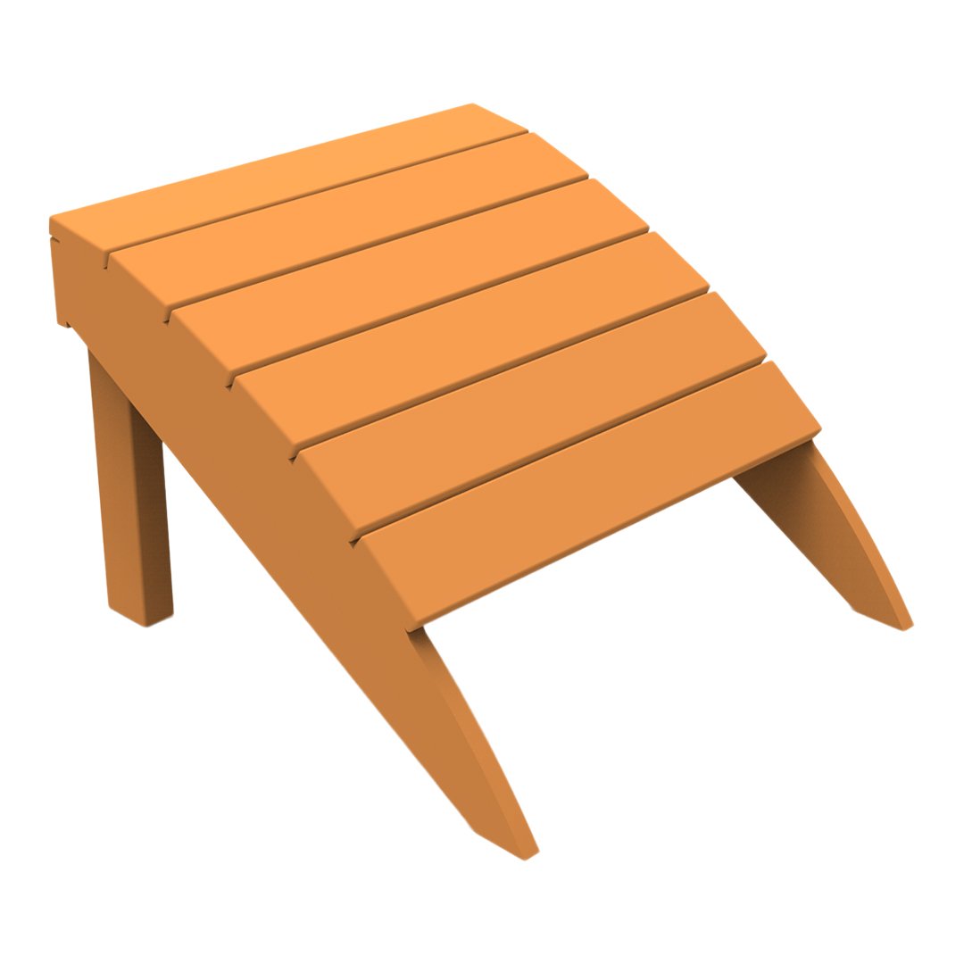 Premium Adirondack Foot Stool - Solid Wood Outdoor Footrest with Weather-Resistant Finish - Perfect for Patio, Deck, Garden & Porch Relaxation