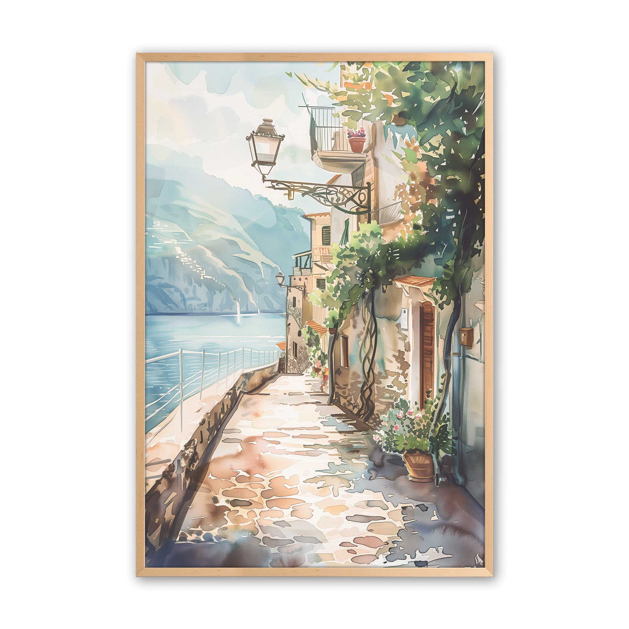 Coastal Greeting v2 Print - Beach Themed Wall Art Decor for Living Room, Bedroom & Office | Perfect for Home, Vacation House & Gift Giving