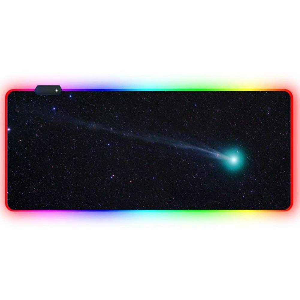 LINASHI RGB LED Gaming Mouse Pad with Luminous Lights - Ergonomic Non-Slip Desk Mat for PC, Laptop & Computer Accessories | Perfect for Gaming, Office Work & Home Use