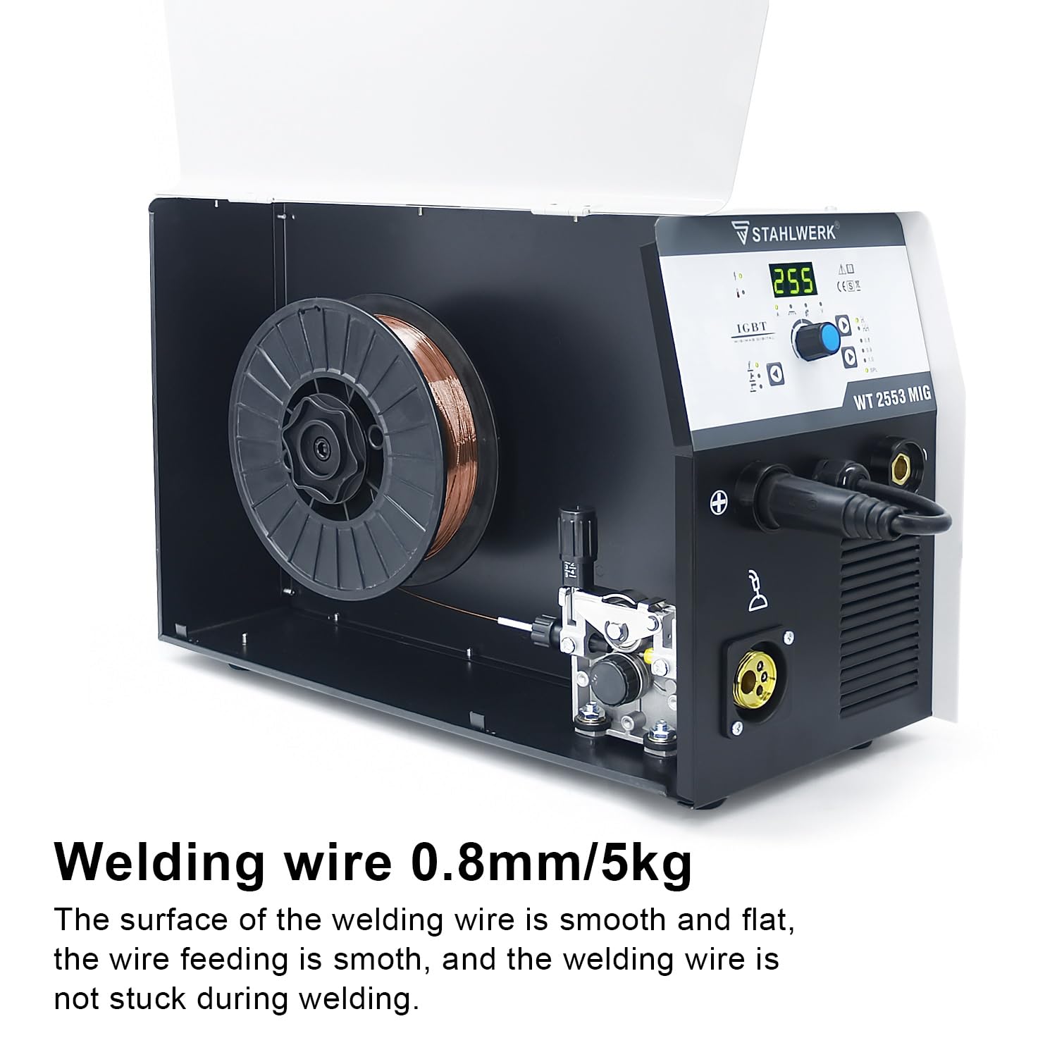 255A 3-in-1 MIG/TIG/MMA Welder - 110V/220V Dual Voltage Gas/Gasless Welding Machine for Home DIY, Auto Repair & Metal Fabrication Projects